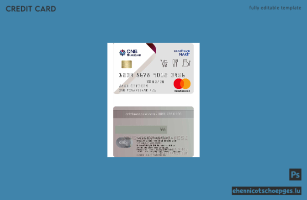 Türkei QNB Financebank Mastercard Beispielvorschau